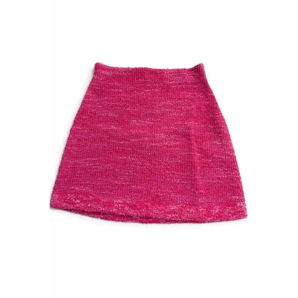 Kate Spade New York Pink Knit Tweed Mini Skirt Size XS